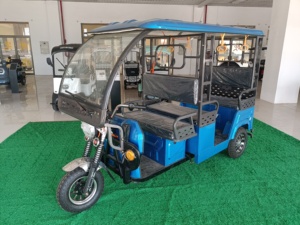 Nouveau modèle 2024 Tricycle Électrique à Carrosserie Ouverte Haute Vitesse pour 4 Passagers avec Moteur Sans Balais et Batterie au Plomb-Acide - Product Image 4