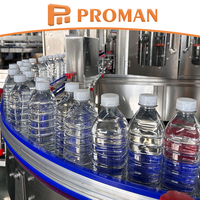 Projet clé en main : Petite machine de remplissage d'eau minérale en bouteille 3-en-1, usine de production d'eau pure