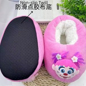 Femme Femme Femme Dames Hiver Cosy Fleece Custom Animal Reindeer Sherpa Lined Anti-slip Indoor Home Stuffed Slipper Boots - Product Image 4