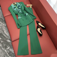 Blazer de bureau formel pour femme, design OEM, nouvelle mode, double boutonnage, ensemble pour femme de bureau