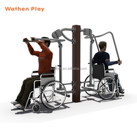 Équipement de fitness extérieur en acier galvanisé de haute qualité pour personnes handicapées, entraînement en fauteuil roulant, résistant et durable