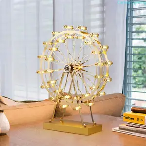 3D визуальные светодиодные ночники с колесиком обозрения, 7 цветов, ночники для детского дня рождения, новогодние подарки, настольная лампа, освещение для детского сна