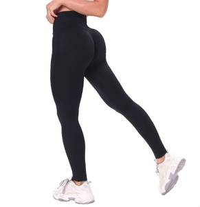 Wholesale Good Price <b>High</b> <b>Waist</b> Women Gym Pants <b>With</b> Pockets <b>Tummy</b> <b>Control</b> <b>Leggings</b> Workout 4 Way Stretch Seamless Yoga <b>Leggings</b> - Product Image 6