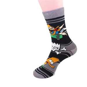 WOWEI Calcetines de dibujos animados Simpsons Hombres Crew Simpsons Calcetines Anime Algodón Comics Calcetines - Product Image 5