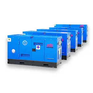 スーパーサイレントディーゼル発電機単相20Kw30Kva 30Kw 40Kva 80kw 100Kva 100Kw125Kva耐久性のある発電機セット