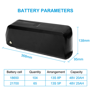Hailong 36V 48V 52V 60V 72V Ersatz Elektro fahrrad Lithium-Ionen-Akkus Pack für Sheng milo <span class=keywords><strong>MX02S</strong></span> Ebike - Product Image 2
