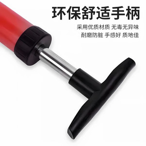 Desatascador de inodoros con bomba de aire de alta presión, copa de goma y acero inoxidable, herramienta profesional para desatascar. - Product Image 4
