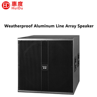 Système de sonorisation professionnel Line Array en aluminium, étanche IP65, 8 ohms, double haut-parleur de 6,5 pouces, caisson de basses de 15 pouces, pour concerts en plein air et scènes