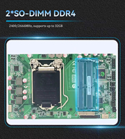 Placa Base ITX H310 LGA1151 de 6.ª, 7.ª, 8.ª y 9.ª Generación, DDR4 de 64 GB, Doble Canal, LAN Gigabit Dual, 12 Puertos COM