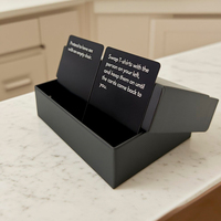 Jeu de cartes de questions personnalisé personnalisé pour des activités de groupe familiales engageantes