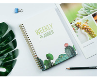 Offre Spéciale planificateur hebdomadaire A5 couverture rigide spirale Agenda cahier inspirant journal de soins personnels bloc-notes quotidien objectifs réglage papier