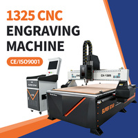 Machine de gravure CNC 4x8 3D pour l'industrie du bois, enseignes publicitaires, conception de portes de meubles, machine de découpe de bois 1325 à vendre