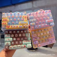 Mood Supply Station Clavier mécanique miniature 26 touches anti-stress, porte-clés, jouet, pendentif de sac, cadeau