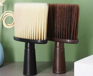 Bán buôn chuyên nghiệp cửa hàng cắt tóc cổ khăn lau bụi lông nhựa xử lý cổ quét bàn chải - Product Image 4