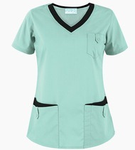 Nuevo diseño 100% algodón enfermera salud túnica Hospital ropa terapeuta dentista uniforme personalizado uniforme para vestido de enfermera - Product Image 5