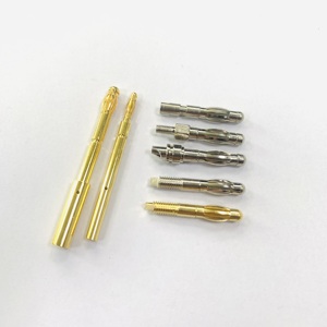 24K vàng đạn <span class=keywords><strong>m</strong></span>ạ đồng 4.0mm chuối cắ<span class=keywords><strong>m</strong></span> đôi Nam & Nữ nối khóa dẫn khối thiết bị đầu cuối - Product Image 1