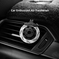 Diffuseur d'arômes créatif pour voiture, en forme de disque de frein de course, à clipser sur grille d'aération, décoration intérieure de luxe, cadeau idéal pour les amateurs de voitures