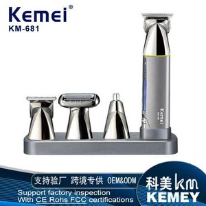 Kemei KM-681 Aluminum Alloy Waterproof Multi-function <b>Electric</b> <b>Shaver</b> & Hair Clipper with Detachable Washable Blade - Product Image 3