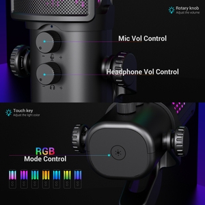 Micrófono de Condensador USB con Cable para Juegos, 20hz-20Khz, Compatible con Shure, Venta al Por Mayor de Fábrica OEM - Product Image 3