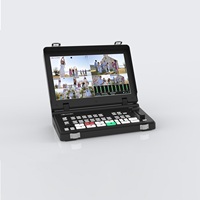 Movmagic Mezclador de Video en Vivo de 5 Canales con Entradas HD/SDI, Construcción Metálica, Grabación y Reproducción de Video Integradas, Cámara PTZ