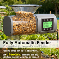 Mangeoire automatique solaire pour volailles, alimentation quantitative programmable par batterie DC12V pour poulets, canards, cailles, usage agricole