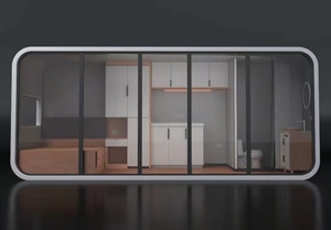 Casa Cápsula Prefabricada de Acero para Exteriores, Impermeable, Moderna, Portátil, para Camping, Venta al Por Mayor de Fábrica - Product Image 3