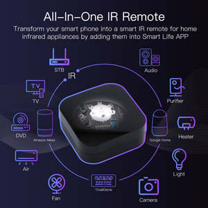 Control Remoto Inteligente IR Zigbee LangYeao, Hub Infrarrojo Universal para TV y Aire Acondicionado, Compatible con Alexa y <span class=keywords><strong>Google</strong></span>, Aprendizaje DIY, Aplicación Tuya - Product Image 4