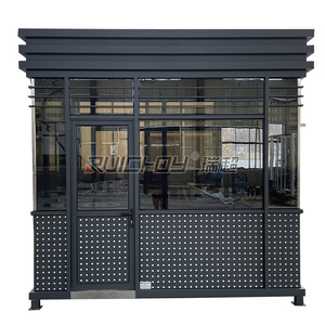 Cabine de sécurité mobile extérieure RUCHOU en acier perforé pour parking et péage - Product Image 4