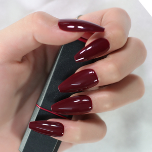 Nouveaux <span class=keywords><strong>ongles</strong></span> artificiels de haute qualité vin rouge presse sur les <span class=keywords><strong>ongles</strong></span> <span class=keywords><strong>meilleur</strong></span> cadeau pour ses <span class=keywords><strong>faux</strong></span> <span class=keywords><strong>ongles</strong></span> d'amande moyenne - Product Image 4