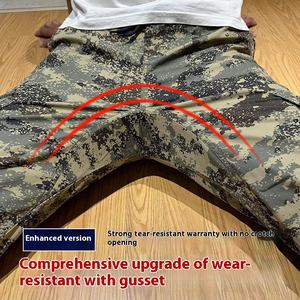 <span class=keywords><strong>Pantaloni</strong></span> Casual estivi da <span class=keywords><strong>uomo</strong></span> personalizzati nuovo stile mimetico leggero resistente all'usura in puro cotone metà elastico <span class=keywords><strong>pantaloni</strong></span> Cargo larghi - Product Image 5