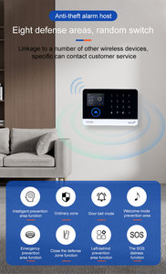 2.4 Inch Màn Hình 2G Wifi GSM An Ninh Nhà Hệ Thống Nhựa 433Mhz Ứng Dụng Điều Khiển Với PIR Chuyển Động RFID Thẻ & Bulgar Để Sử Dụng Nhà - Product Image 5