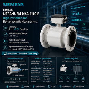 เซ็นเซอร์วัดการไหล SITRANS FM 1100 F 7ME614 ของแท้ 100% เครื่องวัดการไหลความแม่นยำสูง - Product Image 2