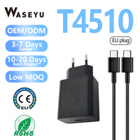 Chargeur mural à charge rapide PD 45W T4510 Adaptateur d'alimentation USB-C Chargeurs super rapides de type C pour Samsung S22 S23 S24 Ultra