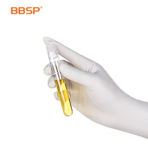 BBSP-tubo de ensayo de plástico con tapón de corcho, 20x150mm, muestras gratuitas, tubos de plástico GPPS de 1ml