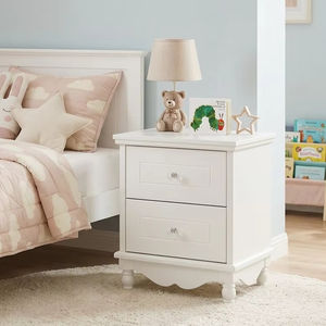 Nordic Design White Kids Nightstand Wooden <b>Bedside</b> <b>Storage</b> Cabinet for Children Room Interior Decoration - Product Image 1
