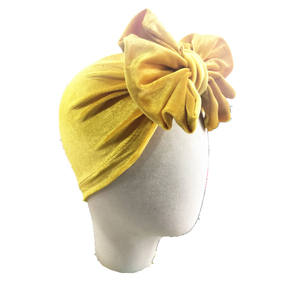 قبعة أطفال لطيفة بالجملة غطاء رأس بتصميم عمامة قابلة للمط اغطية الرأس بأقواس للأطفال إكسسوارات شعر أحدث تصميم للفتيات الأطفال - Product Image 6