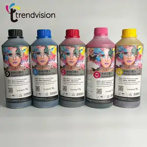 DX7 Trendvision uyumlu şişe su bazlı dolum mürekkep püskürtmeli mürekkep tinta süblimasyon mürekkebi