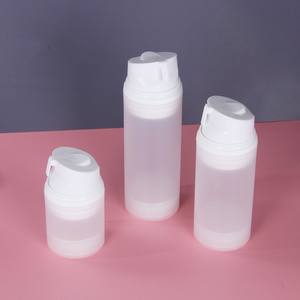 Basse quantité minimale de commande 30/50/80/100/120/150ml bouteille d'émulsion sous vide à pince givrée PP bouteille de distributeur d'<span class=keywords><strong>essence</strong></span> à pression transparente - Product Image 2