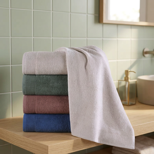 Premium Eco-Friendly Woven Turkish Towel 100% Turkish Cotton Plush White Comfortable for Shower and Hotel Use - Product Image 3