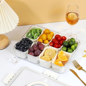 Lò vi sóng và máy rửa chén an toàn đa chức năng Snack hộp container và Silicone chia phục vụ khay với nắp - Product Image 2