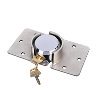Cadenas de sécurité haute performance 73 mm pour fourgonnette, antivol, avec anse convexe, en laiton chromé, matériau en acier, levier unique, pour porte de garage ou de remise