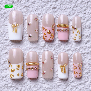 Nuevas <span class=keywords><strong>uñas</strong></span> postizas 3D <span class=keywords><strong>de</strong></span> <span class=keywords><strong>moda</strong></span>, 10 piezas, hechas a mano, <span class=keywords><strong>de</strong></span> acrílico, cobertura completa, <span class=keywords><strong>de</strong></span> alta calidad, <span class=keywords><strong>de</strong></span> lujo, pre-diseñadas, <span class=keywords><strong>uñas</strong></span> artificiales. - Product Image 3