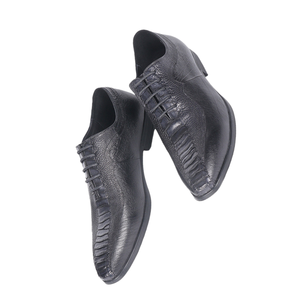 Nouveau Design italien créativité 2025 élégant britannique hommes chaussures en cuir d'autruche avec semelles en cuir hommes chaussures de fête de mariage - Product Image 5