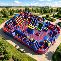 Château gonflable commercial à prix d'usine avec toboggan et trampoline pour location de fêtes d'enfants