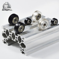 Profilé en aluminium anodisé noir 40x80mm à rainure en V - Profil C-Beam 4080 pour rails de guidage linéaires et CNC haute performance