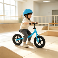 Vélo sans pédales écologique pour enfants avec un design cool, cadre en acier, roue de 12 pouces et capacité de charge maximale de 70 kg