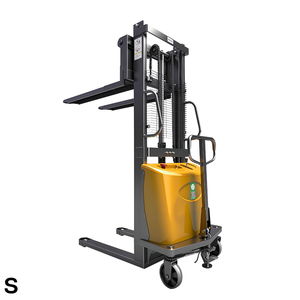 Empilhador de paletes semi-elétrico <span class=keywords><strong>Manual</strong></span> Fork <span class=keywords><strong>Lift</strong></span> <span class=keywords><strong>Pallet</strong></span> Stacker3.5M Empilhador elétrico Walkie Reach <span class=keywords><strong>Pallet</strong></span> <span class=keywords><strong>Lift</strong></span> Gabelstapler elétrico - Product Image 3