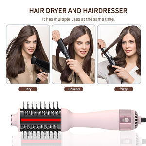 1000W Infrared Blow Dryer Brush Ceramic Hair Dryer & Straightener <b>Comb</b> Professional Salon & Hotel Use - Product Image 4