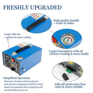 Compresor de Aire Portátil de 12V PCP sin Aceite, 4500PSI 300Bar, con Motor y Bomba Refrigerada por Aire para Botellas de <span class=keywords><strong>Buceo</strong></span> y Equipos Inflables - Product Image 4