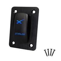 Panneau d'interrupteurs à bascule LED bleu marche/arrêt simple pour Starlink 24V 12V, idéal pour bateaux, véhicules marins, voitures et camping-cars